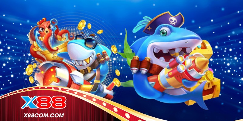 Bắn cá đại dương với sinh vật biển và hiệu ứng 3D 