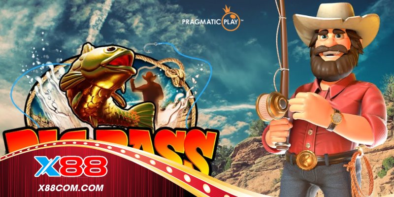 Big Bass Splash với nhân vật cần thủ và biểu tượng Scatter