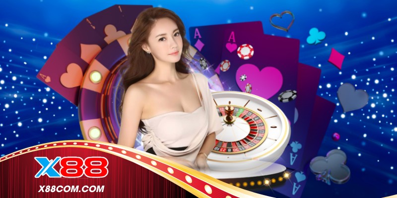 Giao diện hiển thị lá bài chủ và hai cửa cược