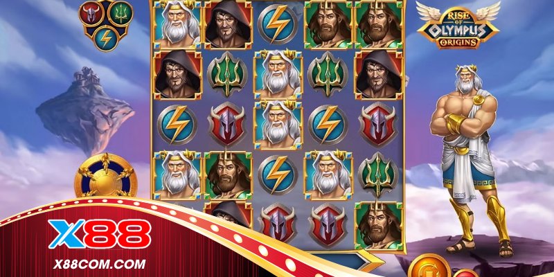 Rise of Olympus với các vị thần Hy Lạp và lưới quay 5x5